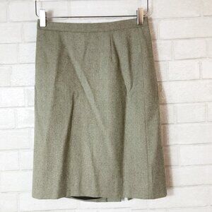 Barneys New York's Vintage 100% Wool Made in Italy Tan Pencil Skirt Size 6